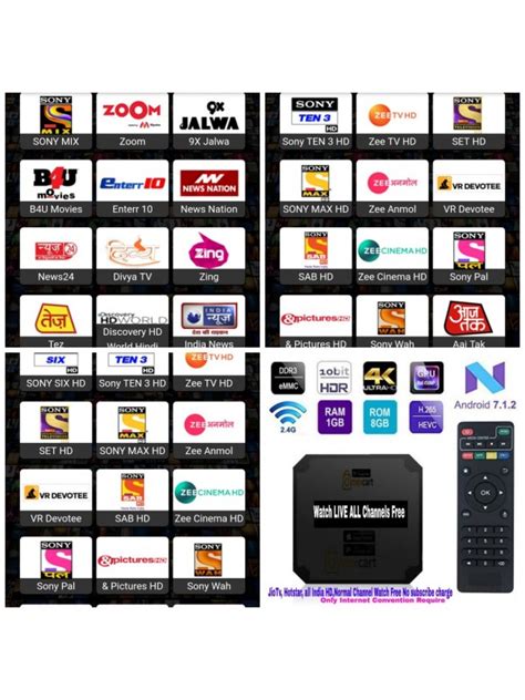 Connectivity options. . Tv boxes with all channels